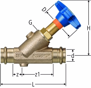 Picture of Nussbaum 82200 Optipress-Aquaplus-Schrägsitzventil, Grösse: 18, Art.Nr. 82200.23