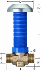 Picture of Nussbaum 86136 Optiflex-Unterputz-Geradsitzventil, Grösse: ¾, Art.Nr. 86136.21
