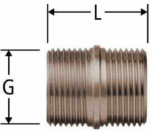 Picture of Nussbaum  86009 Optiflex-Doppelnippel zu Verteilern, Grösse: ¾, Art.Nr. 86009.05