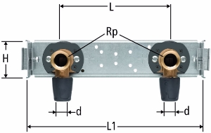 Picture of Nussbaum  85122 Optiflex-Profix-GIS-Modul für Bad und Dusche, Grösse: 20, Art.Nr. 85122.22