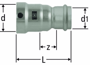 Picture of Nussbaum  57037 Optifitt-Press-Übergang auf Optipress-Therm, Grösse: 1½ x 42, Art.Nr. 57037.27