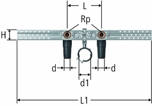 Picture of Nussbaum  84213 Optiflex-Flowpress-Anschluss-Set für Waschtisch, Grösse: 16 / 153, Art.Nr. 84213.22