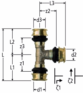 Picture of Nussbaum  84242 Optiflex-Flowpress-T-Stück, Grösse: 16, Art.Nr. 84242.21