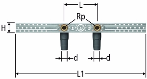 Picture of Nussbaum  85212 Optiflex-Profix-Anschluss-Set für Bad und Dusche, Grösse: 20, Art.Nr. 85212.22