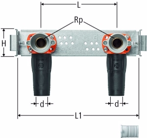 Picture of Nussbaum  84221 Optiflex-Flowpress-GIS-Modul für Bad und Dusche, Grösse: 20, Art.Nr. 84221.22