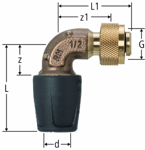 Picture of Nussbaum  85271 Optiflex-Profix-Bogen auf Masterfix-Anschluss ½, Grösse: 16, Art.Nr. 85271.21