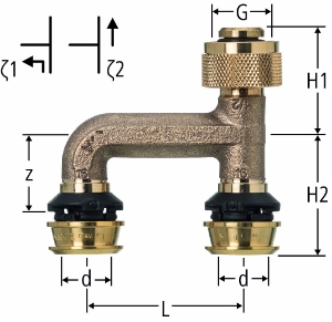 Picture of Nussbaum  84273 Optiflex-Flowpress-Verteilstück auf Masterfix-Anschluss ½, Grösse: 16, Art.Nr. 84273.21