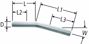 Picture of Nussbaum  81083 Optipress-Rohrbogen 15°, Grösse: 108 x 15°, Art.Nr. 81083.31