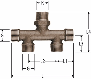 Picture of Nussbaum  86023 Optiflex-Verteiler, Grösse: ¾ x 16/20, Art.Nr. 86023.21