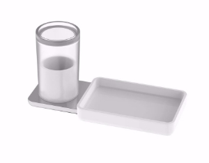 Picture of Bodenschatz - Hygiene-/Utensilienbox LIV und Ablageschale, Box Mattglas , Art.Nr. :  BA58VC404