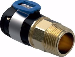 Picture of Geberit FlowFit Übergang mit Aussengewinde d25mm, R1/2", Art.Nr. :620.302.00.1