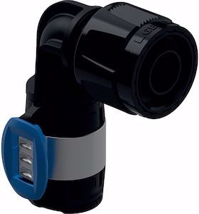 Picture of Geberit FlowFit Übergangswinkel 90° mit MasterFix d16mm, RpMF1/2", Art.Nr. :620.490.00.1