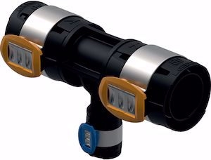 Picture of Geberit FlowFit T-Stück reduziert d63mm, d1 40mm, d2 63mm, Art.Nr. :620.126.00.1