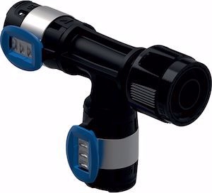 Picture of Geberit FlowFit Übergangs-T-Stück mit MasterFix Abzweig d16mm, d1 16mm, RpMF1/2", Art.Nr. :620.780.00.1