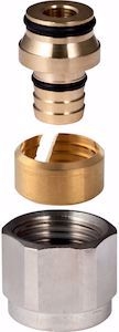 Picture of Geberit Anschlussverschraubung mit Innengewinde d16mm, G=1/2", vernickelt, Art.Nr. :650.533.22.1