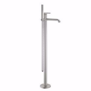 Picture of KWC BEVO Wanne brushed steel A 215 Hebelmischer Auslauf fest Neoperl® SLIM®, brushed steel, Art.Nr. : 20.421.093.177