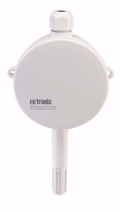 Picture of Rotronic HF3 Messumformer, Wandversion mit fixem, abgesetztem Fühler, ohne Display, 3-Leiter, Speisung 18…40 VDC / 13…28 VAC, Skalierung 4…20mA, Ausgabe 0…50°C & 0…100% rF, Art.Nr. :HF332-WB1XXXXX