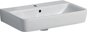 Picture of Geberit Compact Waschtisch mit Hahnloch und Überlauf KeraTect, weiss, 60x37cm, Art.Nr. : 226160600