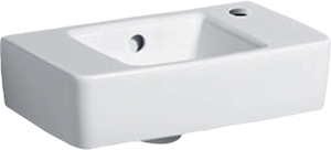 Picture of Geberit Renova Plan Handwaschbecken mit Hahnloch, Überlauf KeraTect, weiss, 40x25cm, Art.Nr. : 272140600