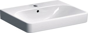 Picture of Geberit Smyle Square Waschtisch mit Hahnloch und Überlauf weiss, 90x48cm, Art.Nr. : 500.251.01.1