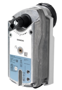 Picture of Siemens Elektromotorischer Drehantrieb mit Federrücklauf für Kugelhähne, AC 230 V, 2-Punkt, 7 Nm, 90/15 s, Art.Nr.: GMA321.9E