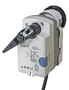 Picture of Siemens Elektromotorischer Drehantrieb ohne Federrücklauf für Kugelhähne, AC 230 V, Auf-Zu, 2 Nm, 30 s, Art.Nr.: GSD341.9A