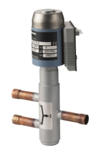 Picture of Siemens Misch-/Durchgangs-Kältemittelventil, Lötanschluss, PN32, DN15, kvs 0,6, AC 24 V, DC 0...10 V / 4...2, Art.Nr.: M3FK15LX06