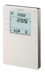 Picture of Siemens Raumbediengerät mit KNX, Fühler für Temperatur, segmentiertem Display mit Hintergrundbeleuchtung, To, Art.Nr.: QMX3.P34
