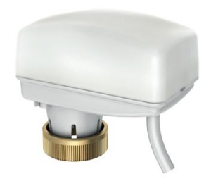 Picture of Sauter - Kleinventilantrieb, stetig 24V~, 0-10V, 6mm, Rückstellfunktion (EFSU) nach oben, Art.Nr. : AXF217SF405