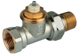 Picture of Honeywell Resideo - Thermostatventilkörper SX, Messing vernickelt, Durchgang kurz, 1/2", Art.Nr. : V2020DSX15