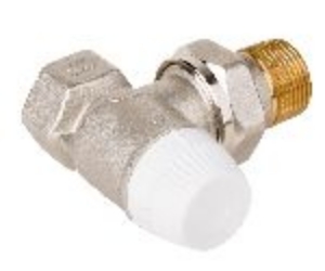 Picture of Honeywell Resideo - Thermostatventilkörper H, Messing vernickelt, Eck, 1/2", Art.Nr. : V2050EH015A