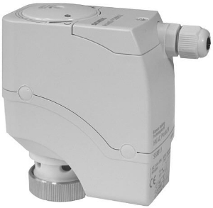 Picture of Siemens Elektromotorischer Stellantrieb, 200 N, 5,5 mm, 1,5 m, AC 230 V, 3P, Hilfsschalter, Art.Nr.: SSB31.1