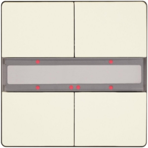 Picture of Siemens Taster 2-fach mit Status-LED, titanweiß, DELTA style, Art.Nr.: 5WG1286-2DB13