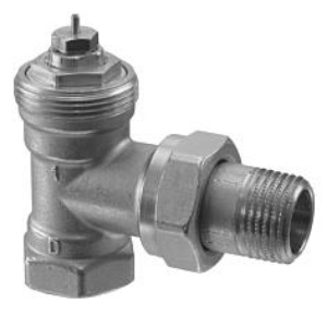 Picture of Siemens Eck-Heizkörperventil, DIN, 2-Rohr-System, PN10, DN15, kv 0,10...0,89, Art.Nr.: VEN115