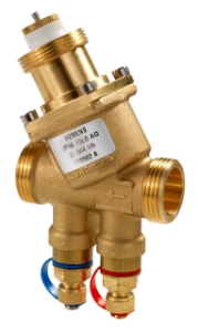 Picture of Siemens Kombiventil, Aussengewinde, PN25, DN15, 30…200 l/h, Druckmesspunkte, Art.Nr.: VPP46.15L0.2Q