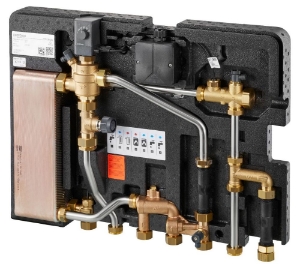 Picture of Oventrop - Elektronische Wohnungsstation "Regudis W-HTE" PWT kupfergelötet, spezialbeschichtet, 18 l/min, Art.Nr. : 1344051