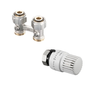 Picture of Oventrop - Anschluss-Set "Multiflex F" mit Thermostat "vindo TH" Durchgangsform für G 1/2 IG, Art.Nr. : 1715883