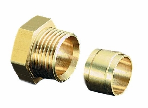 Bild von Oventrop - Klemmringverschraubung "Ofix-Oil" für Zweistrangfilter und "Flexo-Bloc", 10 mm, 2-fach, Art.Nr. : 2127052