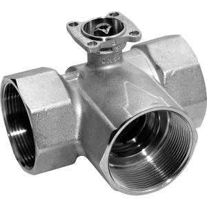 Picture of Belimo Regelkugelhahn, 3-Weg, DN 40, Innengewinde, Rp 1 1/2", PN 25, ps 1600 kPa, kvs 25 m³/h, 
Mediumstemperatur -10...120°C, Art.Nr. R3040-25-S4