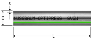 Picture of Nussbaum 81082.28 Optipress-Edelstahlrohr 1.4521 D54