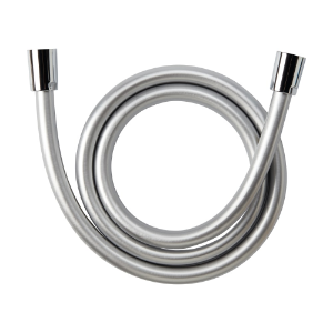 Bild von Laufen Armaturen - Kunststoff-Brauseschlauch 1/2''x1/2 '', silberfarben, mit Metalleffekt und drehbarer Verbindung, Länge 1250 mm , Art.Nr. : H3629800001211