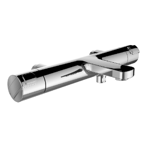 Bild von Laufen Armaturen - Thermostatischer Bademischer, Ausladung 230 mm, Anschlussdistanz 153 mm, ohne Verschraubungen, ohne Zubehör , Art.Nr. : HF500960100010