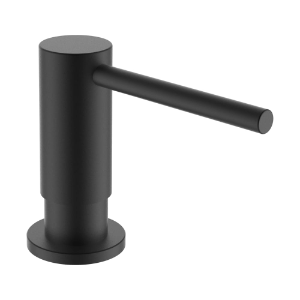 Bild von Laufen Armaturen - Seifenspender, Ausladung 96mm, inkl. 480 ml Behälter, PVD inox schwarz , Art.Nr. : HF504704448000