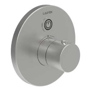 Picture of Laufen Armaturen - Frontplatte zu elektronischem, thermostatischem Unterputz-Körper, mit Hygienespülung, mit Bluetooth-Adapter, Netzversion , Art.Nr. : HF707030423000