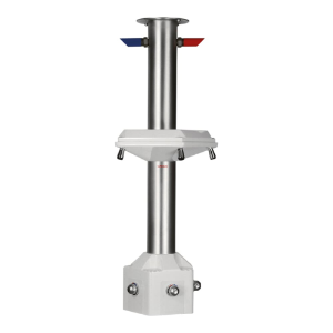 Picture of Laufen Armaturen - Duschstation mit 5 Duschensteuerungen, mit mechanischem Mischer und Temperaturbegrenzung, Anschluss 1 1/4", Deckenmontage, weiss , Art.Nr. : HF770601101000