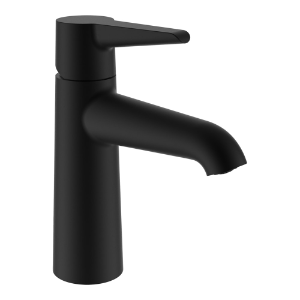 Picture of Laufen Armaturen - Waschtischmischer, Eco+, Ausladung 110 mm, Festauslauf, ohne Ablaufventil, PVD Titanschwarz matt , Art.Nr. : HF901702428000