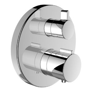 Picture of Laufen Armaturen -35740.744 twin, Fertigmontage-Set für thermostatischen 2-Griff UP-Duschenmischer, zu Simibox Standard & Simibox Light WI905474100000, Art.Nr. : HF905474100000