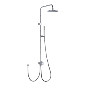 Bild von Laufen Armaturen - Showerstation twin, mit Duschengleitstange, Regenbrause Ø 206 mm, Handbrause Arwa, -style uno, 2 Metallschläuche und Umsteller , Art.Nr. : HF981113100001