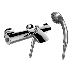 Picture of Laufen Armaturen - Thermostatischer Bademischer, Ausladung 175 mm, Anschlussdistanz 153 mm, ohne Verschraubungen, ohne Zubehör , Art.Nr. : WI932060100010