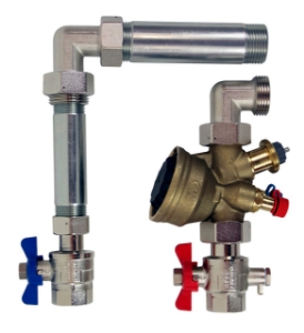 Picture of IMI Hydronic Engineering TA-Compact-P Set DN 15 vertikal, Art.Nr.: 326040-10400